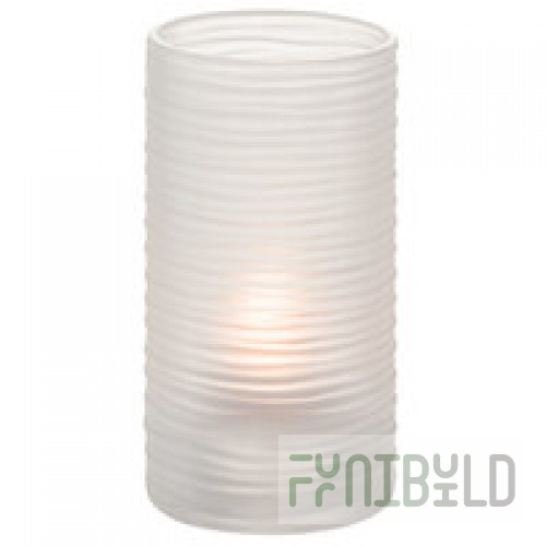 Hollowick 48025SC Typhoon Satin Glass Full-Size Clear Cylinder Lamp