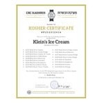 Klein's Real Kosher Vegan Strawberry Ice Cream 3 Gallon