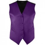 Henry Segal Women's Customizable Red Satin Server Vest - 2XL Henry Segal Women's Customizable Red Satin Server Vest - 2XL
