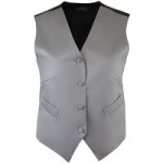 Henry Segal Women's Customizable Red Satin Server Vest - 2XL Henry Segal Women's Customizable Red Satin Server Vest - 2XL