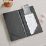 American Metalcraft Securit MCTRBPBL Faux Leather Black Check Presenter
