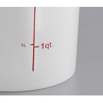 Choice Condiment Pump Kit with 1 oz. Pump and 4 Qt. Round Translucent Container with Red Lid