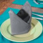 Intedge Gray 100% Polyester Cloth Napkins, 20 Intedge Gray 100% Polyester Cloth Napkins, 20