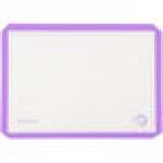 Mercer Culinary M31093PU Half Size Allergen-Free Purple Silicone Baking Mat - 11 7/8