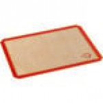 Mercer Culinary M31093PU Half Size Allergen-Free Purple Silicone Baking Mat - 11 7/8