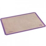Mercer Culinary M31093PU Half Size Allergen-Free Purple Silicone Baking Mat - 11 7/8