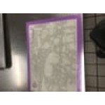 Mercer Culinary M31093PU Half Size Allergen-Free Purple Silicone Baking Mat - 11 7/8