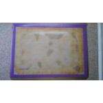 Mercer Culinary M31093PU Half Size Allergen-Free Purple Silicone Baking Mat - 11 7/8