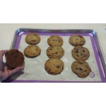 Mercer Culinary M31093PU Half Size Allergen-Free Purple Silicone Baking Mat - 11 7/8