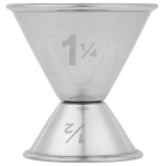 American Metalcraft J214 0.5 oz. & 1.25 oz. Stainless Steel Jigger