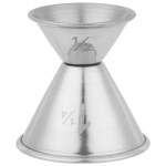 American Metalcraft J214 0.5 oz. & 1.25 oz. Stainless Steel Jigger