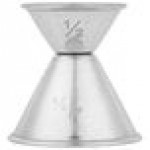 American Metalcraft J214 0.5 oz. & 1.25 oz. Stainless Steel Jigger