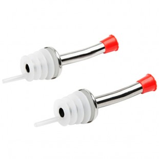 Fox Run 5023 Nickle Liquor Pourer with Cap - 2/Pack Fox Run 5023 Nickle Liquor Pourer with Cap - 2/Pack