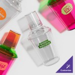 GET SH-175-1-CL Cheers 17.5 oz. Clear Customizable SAN Plastic 3-Piece Cobbler Cocktail Shaker GET SH-175-1-CL Cheers 17.5 oz. Clear Customizable SAN Plastic 3-Piece Cobbler Cocktail Shaker