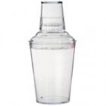 GET SH-175-1-CL Cheers 17.5 oz. Clear Customizable SAN Plastic 3-Piece Cobbler Cocktail Shaker GET SH-175-1-CL Cheers 17.5 oz. Clear Customizable SAN Plastic 3-Piece Cobbler Cocktail Shaker