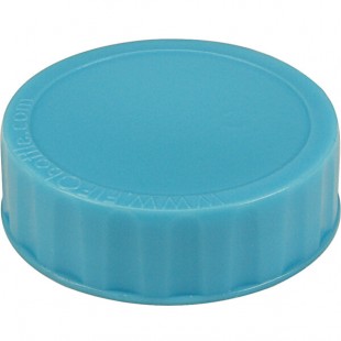 FIFO Innovations 280-1704 Light Blue Identification Label Cap for FIFO Squeeze Bottles - 6/Pack