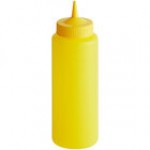 Vollrath 4932-02 Traex® 32 oz. Red Single Tip Wide Mouth Squeeze Bottle