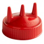 Vollrath 4932-02 Traex® 32 oz. Red Single Tip Wide Mouth Squeeze Bottle
