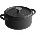 Valor 8 oz. Bistro Green Enameled Mini Cast Iron Pot with Cover