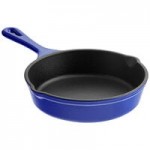 Valor 8 oz. Bistro Green Enameled Mini Cast Iron Pot with Cover