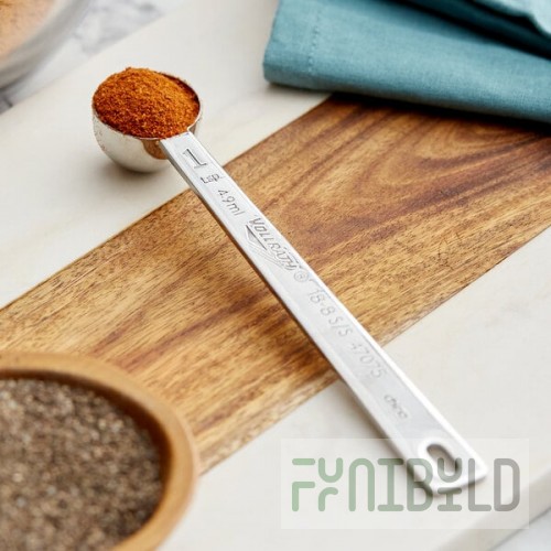 Vollrath 47075 1 tsp. Stainless Steel Heavy-Duty Round Measuring Spoon