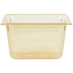 Vollrath 9038410 Super Pan® 1/3 Size Amber High Heat Plastic Food Pan - 8