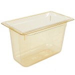 Vollrath 9038410 Super Pan® 1/3 Size Amber High Heat Plastic Food Pan - 8