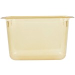 Vollrath 9038410 Super Pan® 1/3 Size Amber High Heat Plastic Food Pan - 8