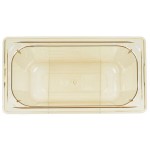 Vollrath 9038410 Super Pan® 1/3 Size Amber High Heat Plastic Food Pan - 8