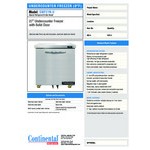 Continental Refrigerator SWF27-N-U 27 Continental Refrigerator SWF27-N-U 27