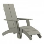 Flash Furniture Sawyer Black Faux Wood Adirondack Chair Flash Furniture Sawyer Black Faux Wood Adirondack Chair
