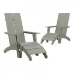 Flash Furniture Sawyer Black Faux Wood Adirondack Chair Flash Furniture Sawyer Black Faux Wood Adirondack Chair