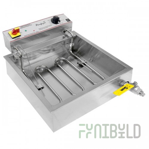 Paragon 9135 ParaFryer 25 lb. Shallow Pan Manual Funnel Cake Fryer - 120V, 1800W