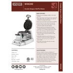 Waring WW200 Double Belgian Waffle Iron / Maker - 120V Waring WW200 Double Belgian Waffle Iron / Maker - 120V