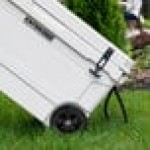CaterGator CG170WHW White 170 Qt. Mobile Rotomolded Outdoor Cooler / Ice Chest