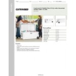 CaterGator CG170WHW White 170 Qt. Mobile Rotomolded Outdoor Cooler / Ice Chest