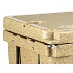 CaterGator CG100SPBW Beige 110 Qt. Mobile Rotomolded Outdoor Cooler / Ice Chest CaterGator CG100SPBW Beige 110 Qt. Mobile Rotomolded Outdoor Cooler / Ice Chest