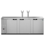 Hoshizaki DD95-S Stainless Steel Double Tap Kegerator Beer Dispenser - (5) 1/2 Keg Capacity