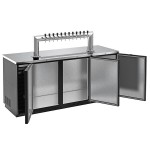 Beverage-Air DD78HC-1-B-12T Twelve Tap Kegerator Beer Dispenser - Black, (4) 1/2 Keg Capacity