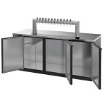 Beverage-Air DD78HC-1-B-12T Twelve Tap Kegerator Beer Dispenser - Black, (4) 1/2 Keg Capacity