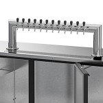 Beverage-Air DD78HC-1-B-12T Twelve Tap Kegerator Beer Dispenser - Black, (4) 1/2 Keg Capacity