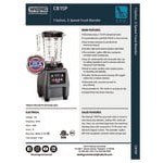 Waring CB15P 3 3/4 hp Commercial Food Blender with 1 Gallon Copolyester Container - 120V