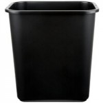 Metro myCart MY2030-24BL Black Utility Cart with Two Shelves and Chrome Posts - 24