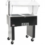Eagle Group BPDHT4 Deluxe Service Mates Four Pan Open Well Portable Hot Food Buffet Table with Open Base - 240V, 1 Phase Eagle Group BPDHT4 Deluxe Service Mates Four Pan Open Well Portable Hot Food Buffet Table with Open Base - 240V, 1 Phase