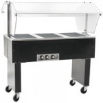 Eagle Group BPDHT4 Deluxe Service Mates Four Pan Open Well Portable Hot Food Buffet Table with Open Base - 240V, 1 Phase Eagle Group BPDHT4 Deluxe Service Mates Four Pan Open Well Portable Hot Food Buffet Table with Open Base - 240V, 1 Phase