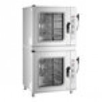 Cooking Performance Group 2OCB16I Double-Stacked 6 Pan Half Size Electric Combi Oven with Manual Controls - 208/240V, 3 Phase, 20.2 kW