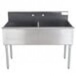Advance Tabco 4-42-48 Two Compartment Stainless Steel Commercial Sink - 48