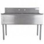 Advance Tabco 4-42-48 Two Compartment Stainless Steel Commercial Sink - 48