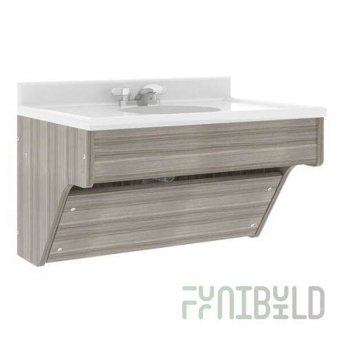 Tot Mate TM8360R.S3322 Shadow Elm Single Laminate Wall Vanity - 31