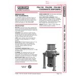 Hobart FD4/200-1 Commercial Garbage Disposer with Adjustable Flanged Feet - 2 hp, 208-230/460V